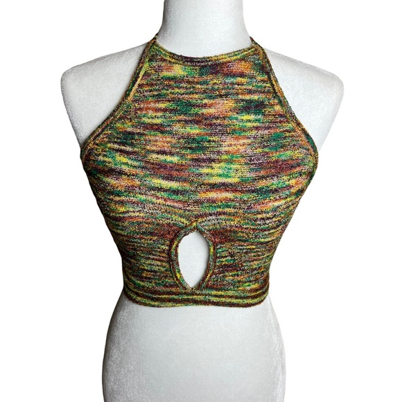 Kimchi Blue Tops - Kimchi Blue Urban Outfitters Rainbow Hue Knit Halter Top Backless Size Small